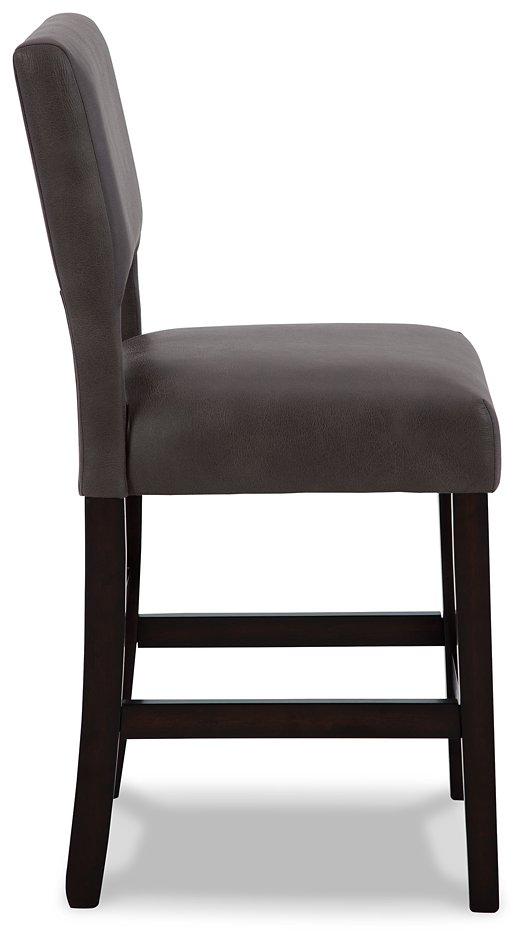 Leektree Gray/Brown Counter Height Bar Stool