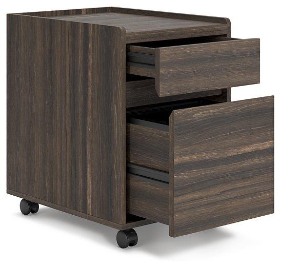 Zendex Dark Brown File Cabinet