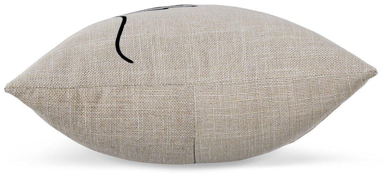 Whisperich Tan/Black Pillow (Set of 4)