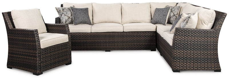 Easy Isle Easy Isle Nuvella 3 Piece Sectional and Lounge Chair