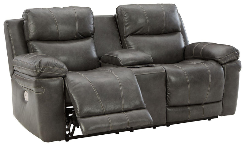 Edmar - Pwr Rec Loveseat/con/adj Hdrst image