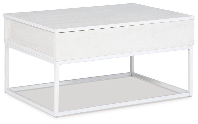 Deznee White Lift Top Coffee Table image