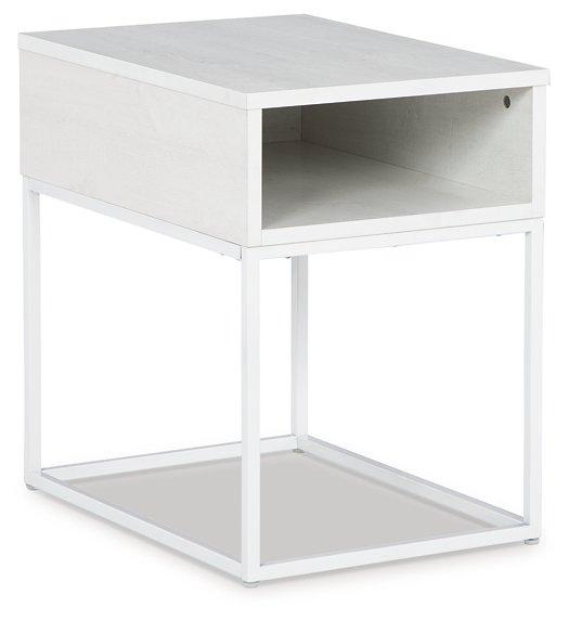 Deznee White End Table image