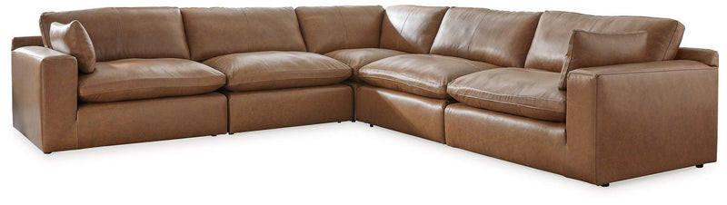 Emilia Caramel 5-Piece Sectional image