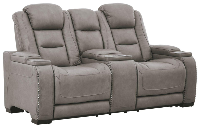 The Man-den - Pwr Rec Loveseat/con/adj Hdrst image