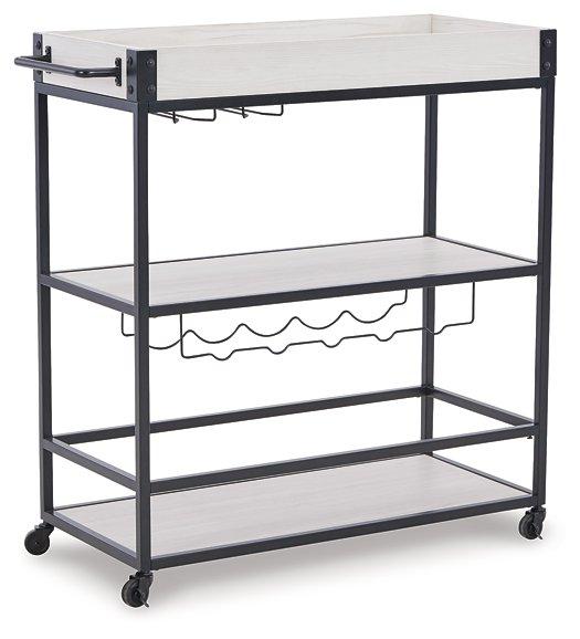 Bayflynn White/Black Bar Cart image