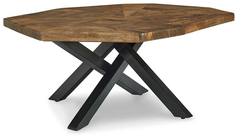 Haileeton Brown/Black Coffee Table image