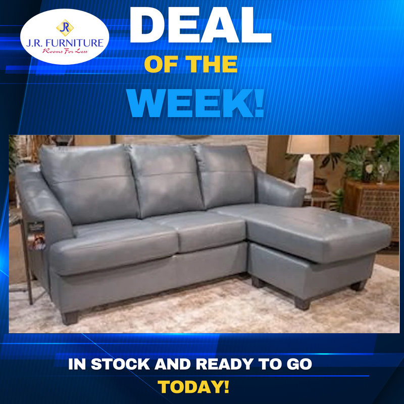 DEAL OF THE WEEK ** Genoa Leather Sectional with Chaise