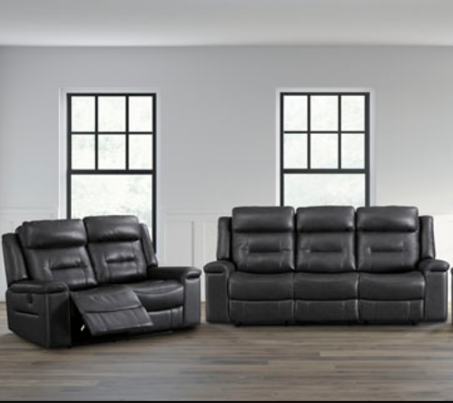 McAdoo Power Reclining Sofa and Loveseat