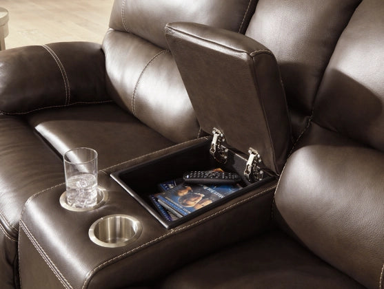 Ricmen Power Reclining Sofa and Loveseat with Console