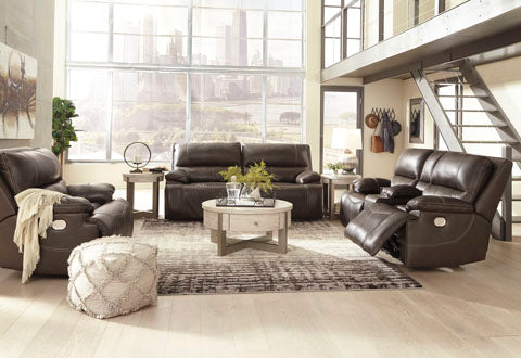 Ricmen Power Reclining Sofa and Loveseat with Console